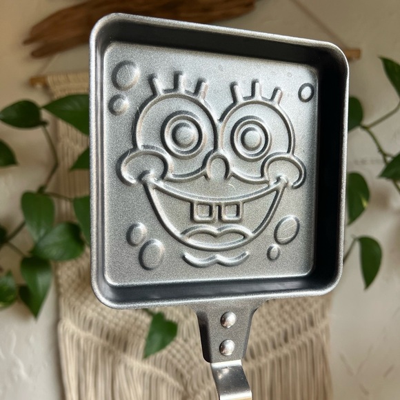 Vintage SpongeBob SquarePants Pancake Sandwich Egg Pan Skillet Nonstick Cartoon - Picture 6 of 6